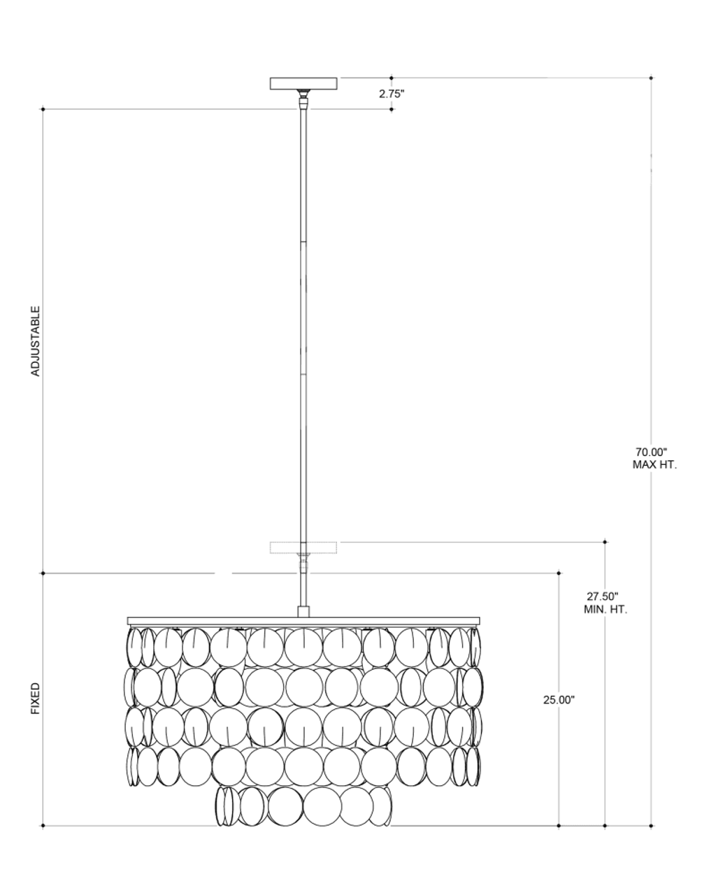 Buko Coco Cream Chandelier
