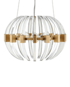Coquette Small Brass Chandelier