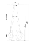 Coquette Small Brass Chandelier