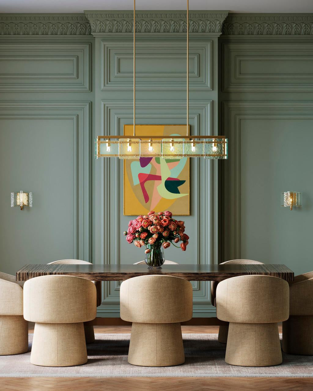 Countervail Rectangular Chandelier