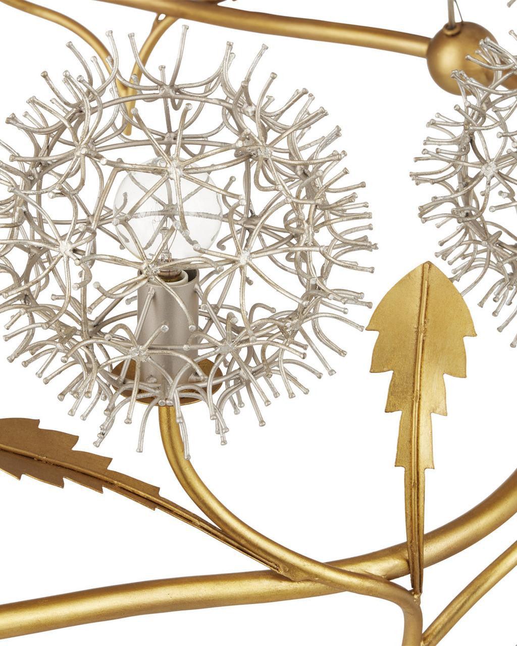 Dandelion Silver & Gold Chandelier