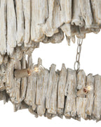 Driftwood Whitewash Ring Chandelier