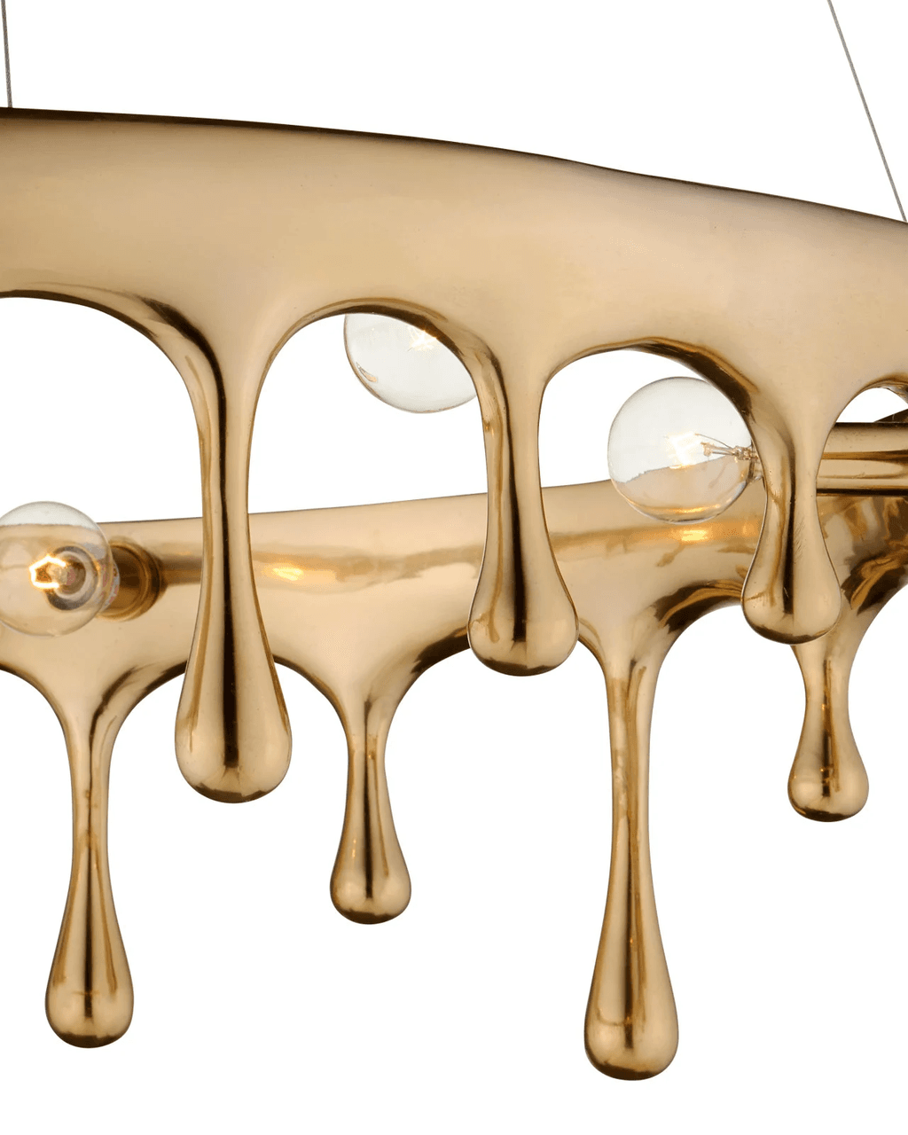 Liquid Gold Chandelier