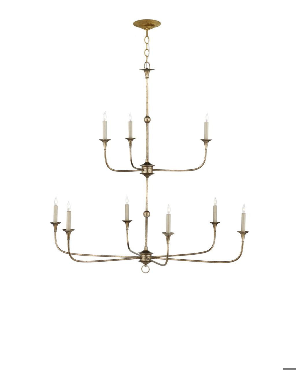Nottaway Two-Tier Bronze Chandelier