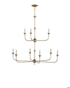 Nottaway Two-Tier Bronze Chandelier