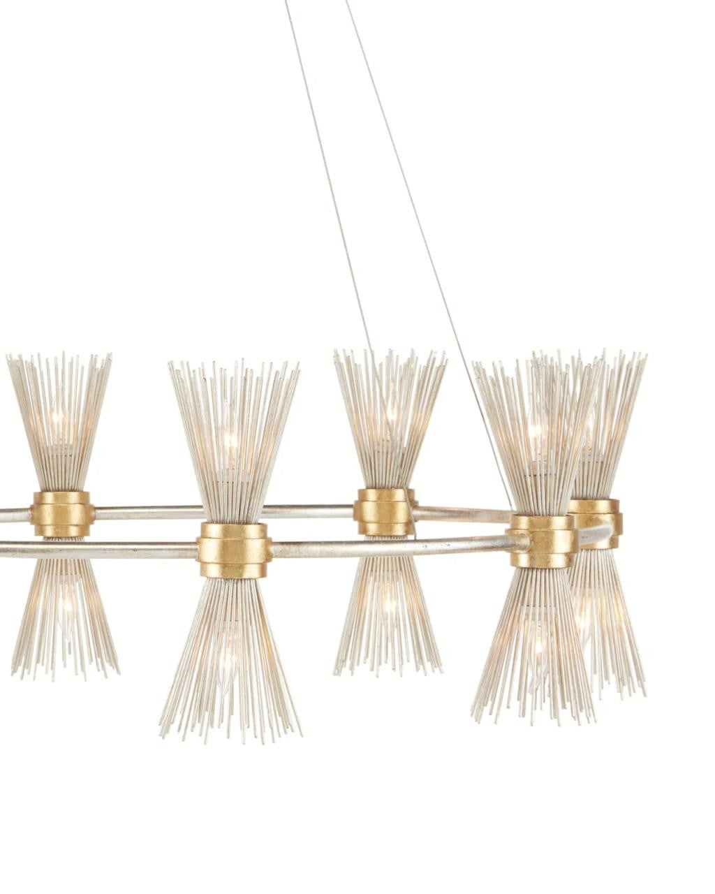 Novatude Gold & Silver Chandelier