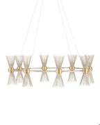 Novatude Gold & Silver Chandelier