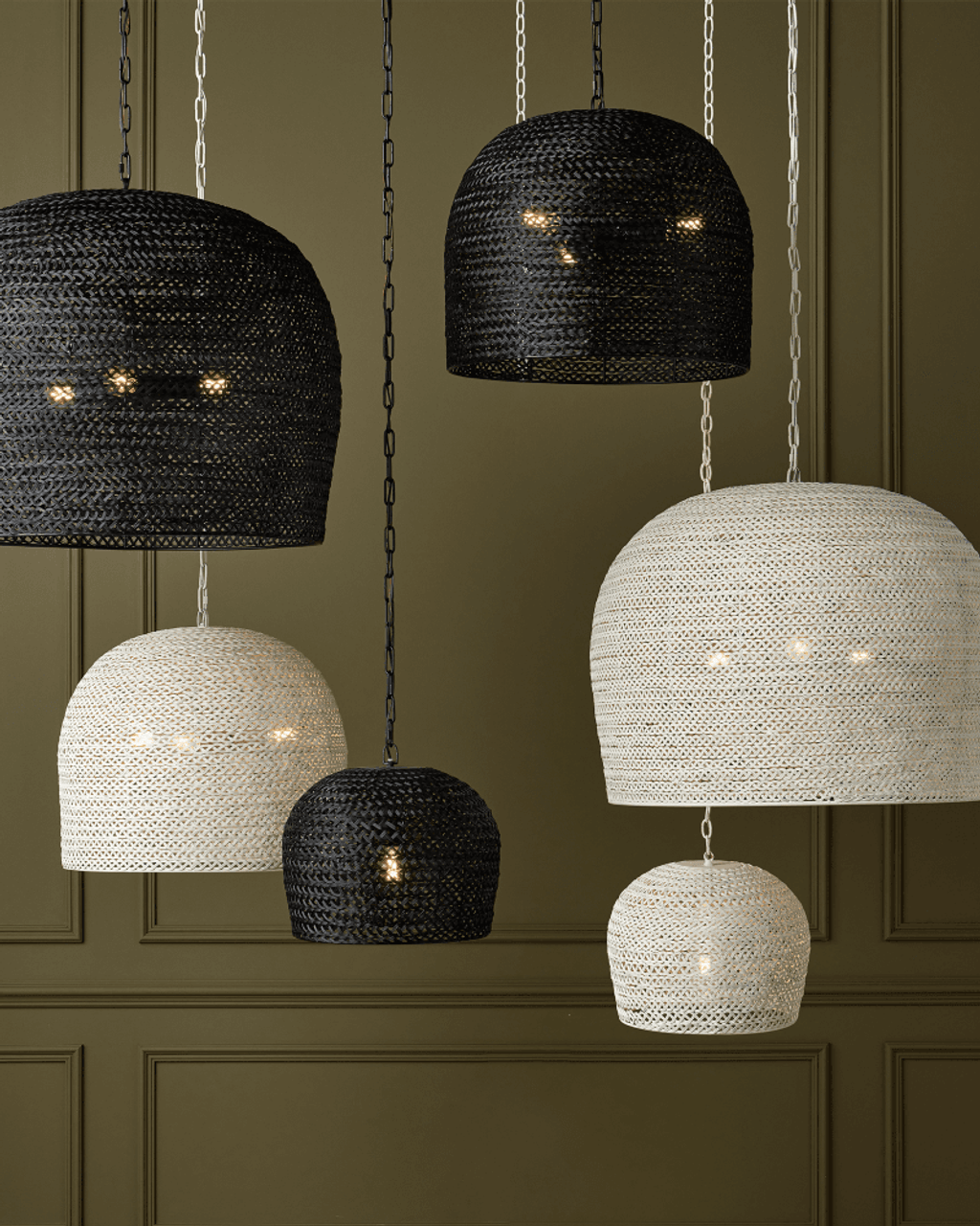 Piero Large Black Chandelier