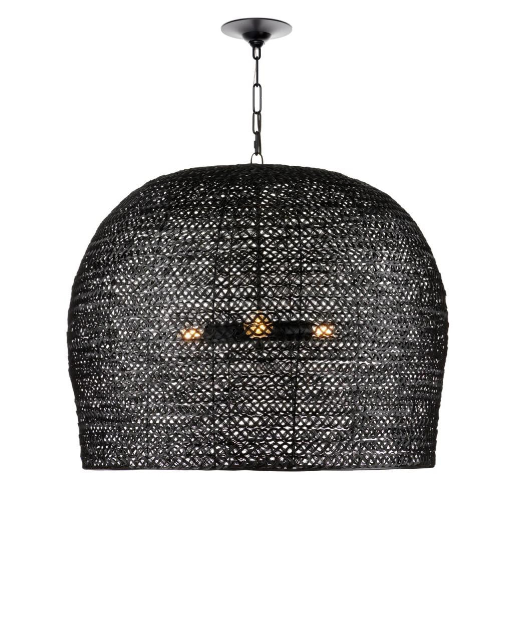 Piero Large Black Chandelier