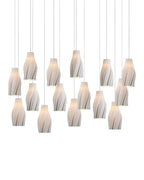 Posh 15-Light Round Multi-Drop Pendant