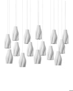Posh 15-Light Round Multi-Drop Pendant
