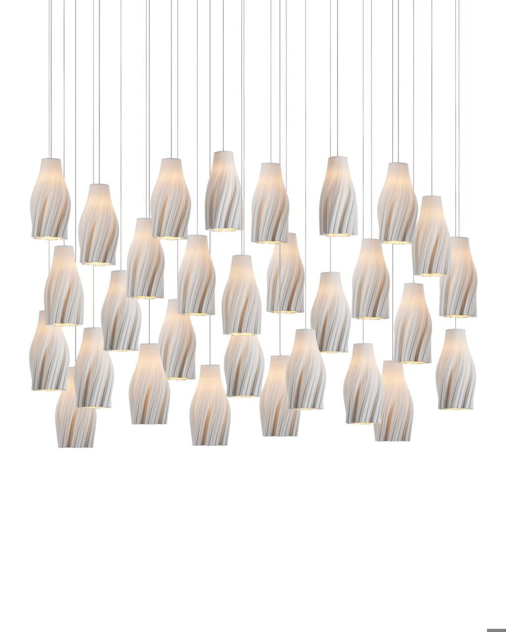 Posh 15-Light Linear Multi-Drop Pendant
