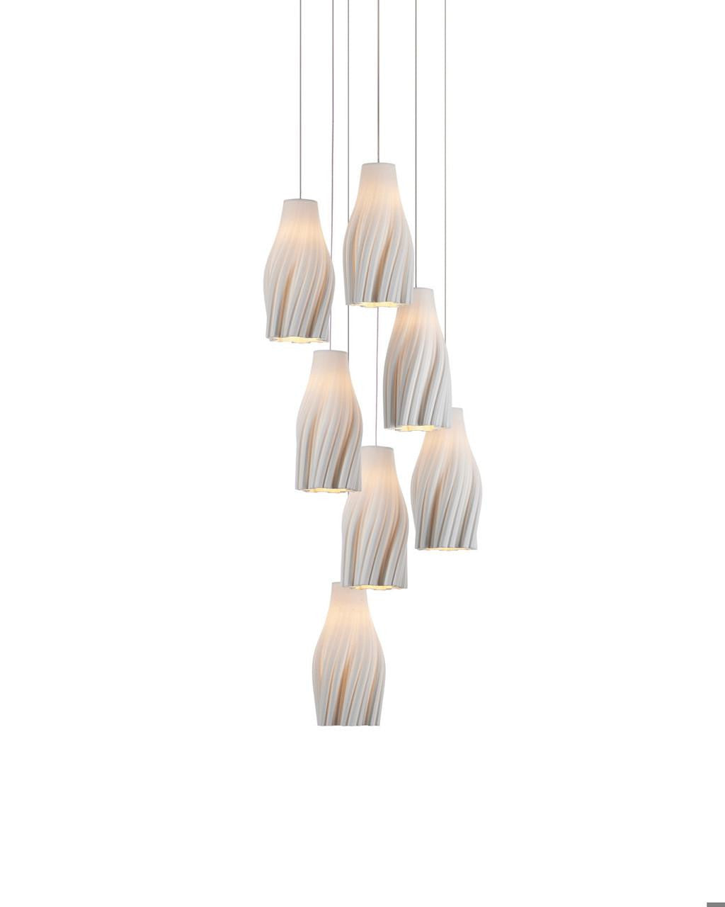 Posh 36-Light Round Multi-Drop Pendant