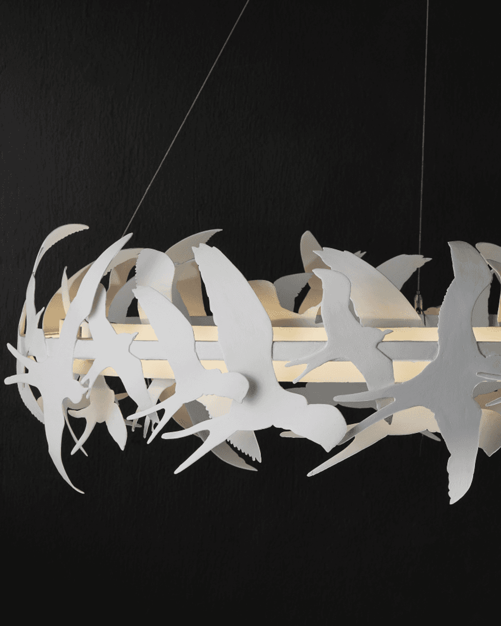 Tijereta White Chandelier