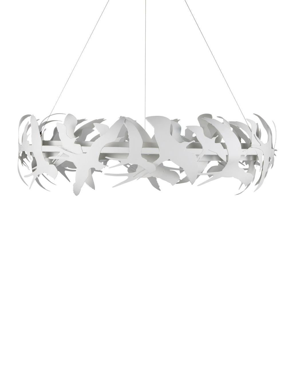 Tijereta White Chandelier