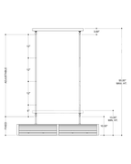 Woodbine Chestnut Rectangular Chandelier