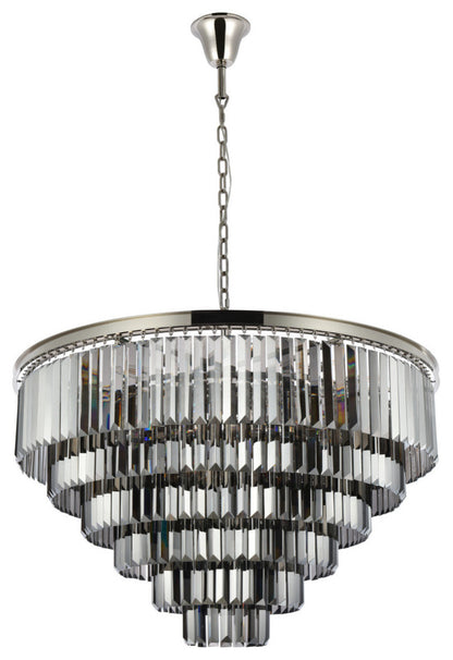 Elegant Lighting 1231D44-SS/RC Sydney 33 Light 44"W Crystal - Polished NickelBy Elegant Furniture & Lighting