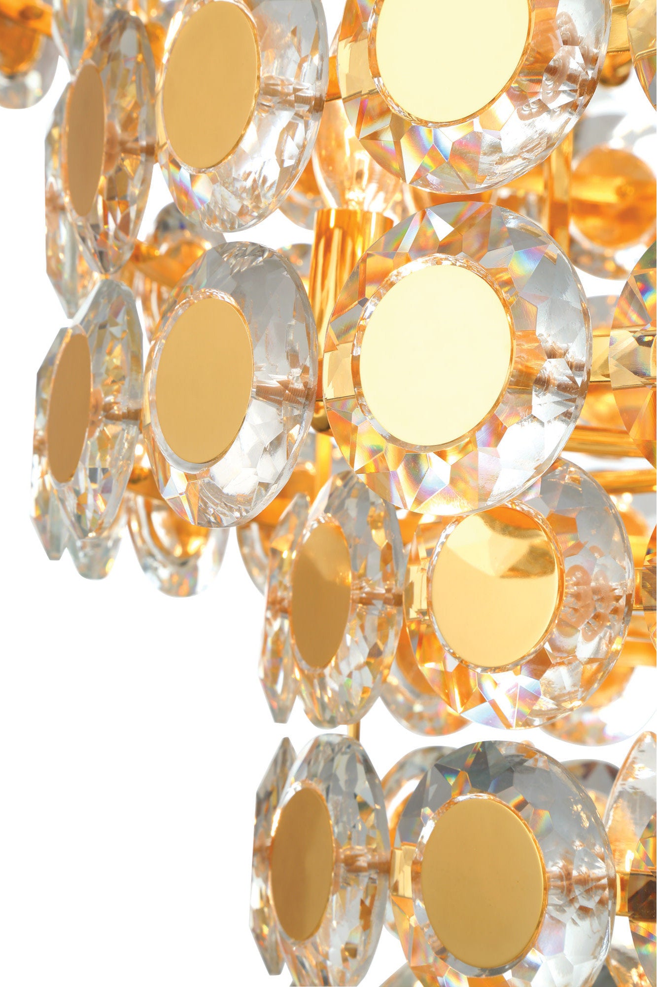 Eurofase Lighting 44289 Perrene 24 Light 32"W Waterfall - GoldBy Eurofase Lighting