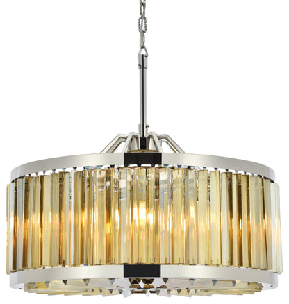 Elegant Lighting 1203D28-GT/RC Chelsea 8 Light 28"W Crystal Drum - PolishedBy Elegant Furniture & Lighting