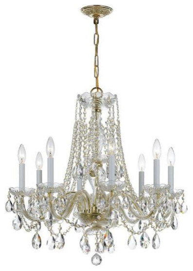Crystal 8-Light Chandelier in Classic Style, 26"Wx26"HBy Crystorama Lighting