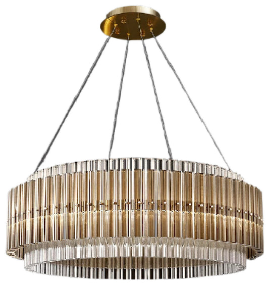 Cagnano Varano | Elegant Large Luxury Gold Crystal Chandelier, Gold, Dia120, Cool Light DimmableBy Miron Demid LLC