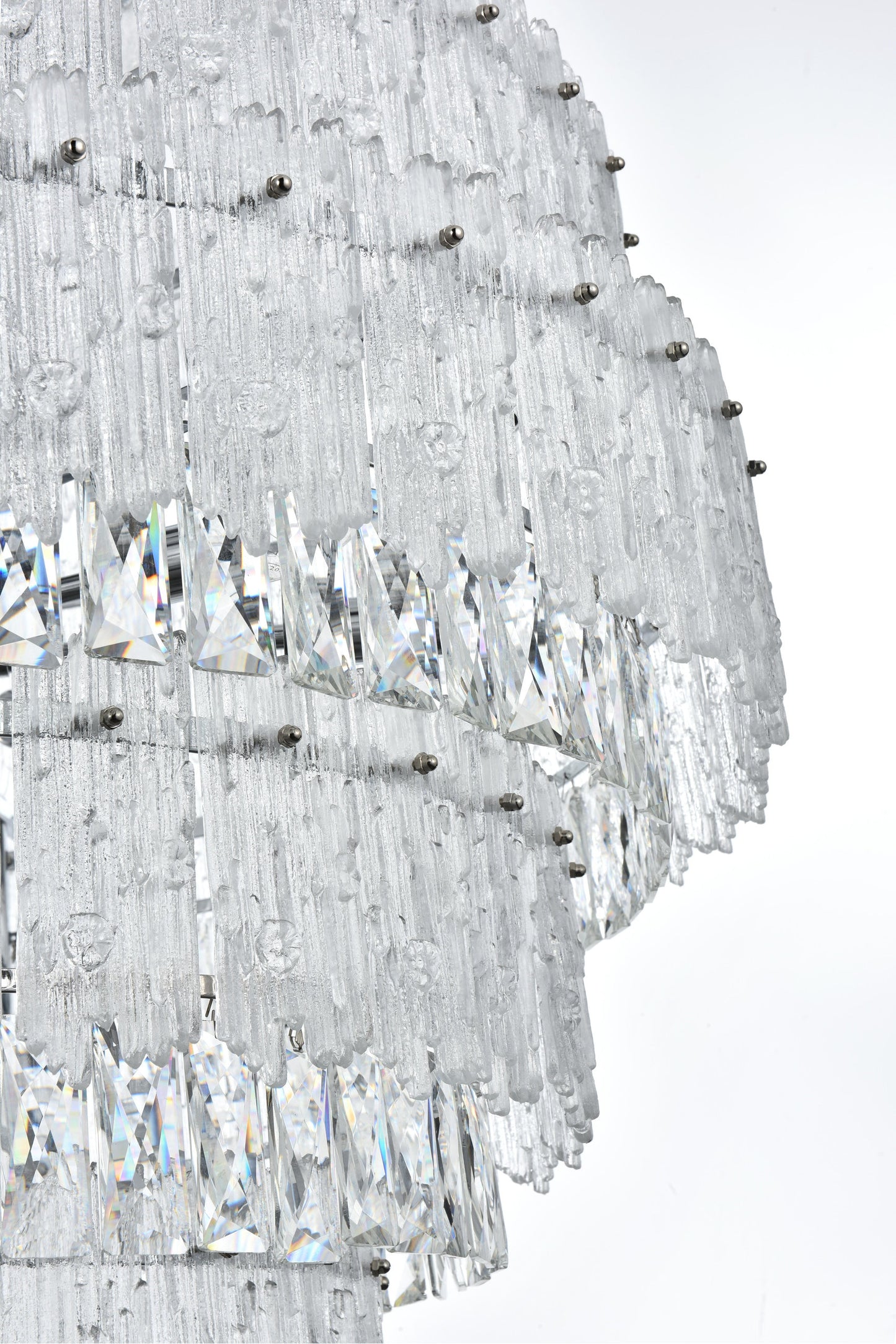 Home Living 36" Chandelier, ChromeBy Home Living