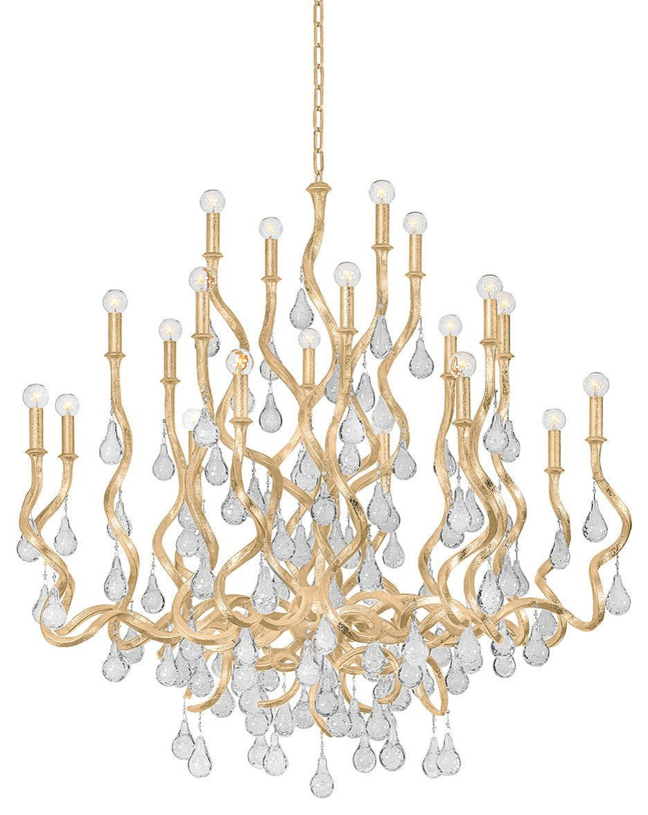Corbett Lighting 414-48 Aveline 20 Light 48"W Crystal Candle - Gold LeafBy Corbett Lighting
