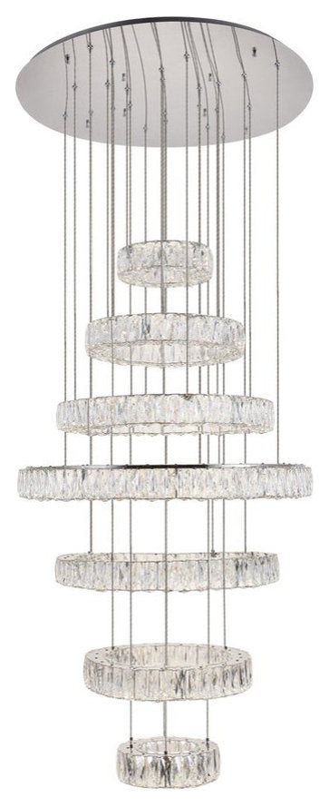 Contemporary Chrome-Light ChandelierBy Home Living