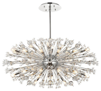 Elegant Lighting 2500D48 Vera 38 Light 48"W Oval Crystal Sputnik - ChromeBy Elegant Furniture & Lighting