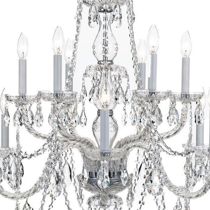 Crystal 12-Light 2-Tier Chandelier in Classic Style, 31"Wx26"HBy Crystorama Lighting