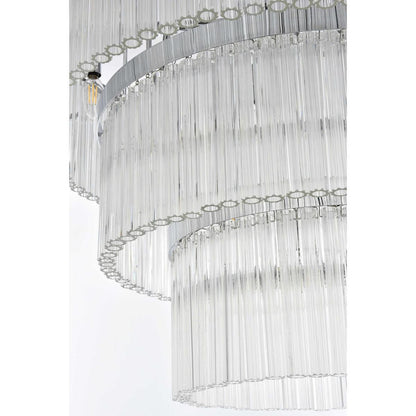 Harlow 18 Light Chandelier, Chrome, 3By Elegant Furniture & Lighting
