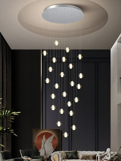 Lenno | Crystal Hanging Light Fixture, 25 LightsBy Miron Demid LLC