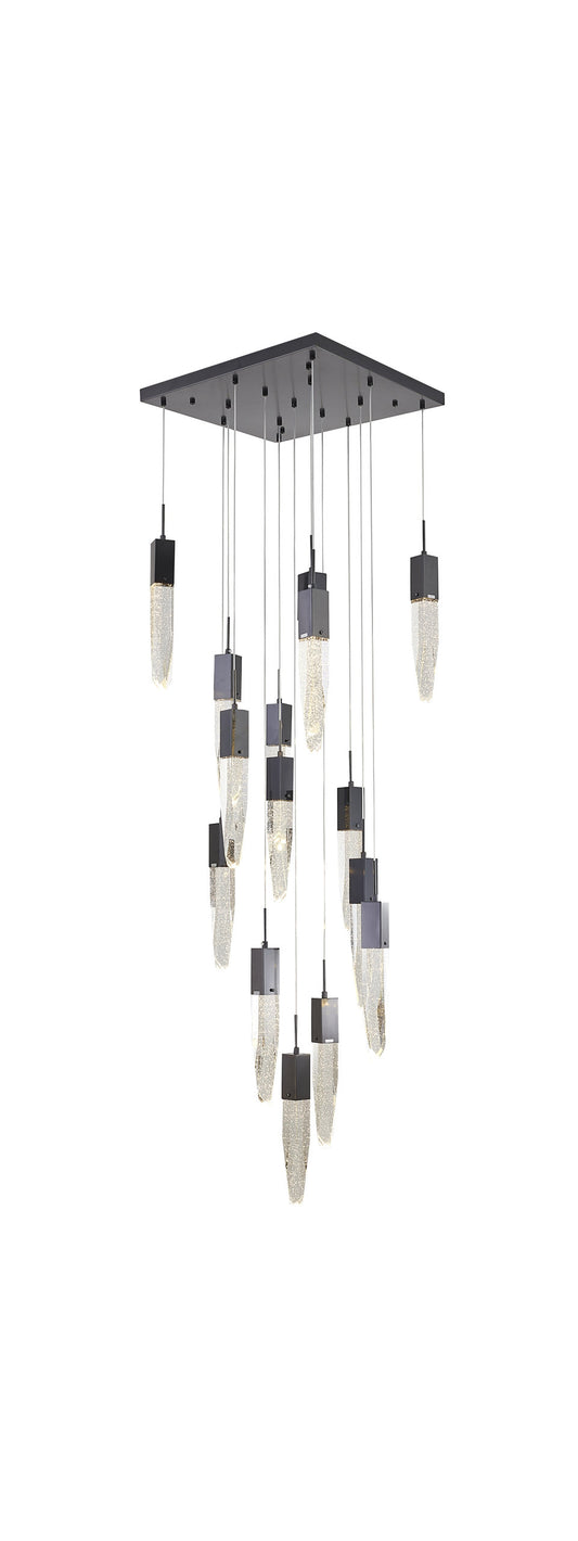 Bethel International ADS22C24BG 15 Light Chandelier, BlackBy Bethel Intl.