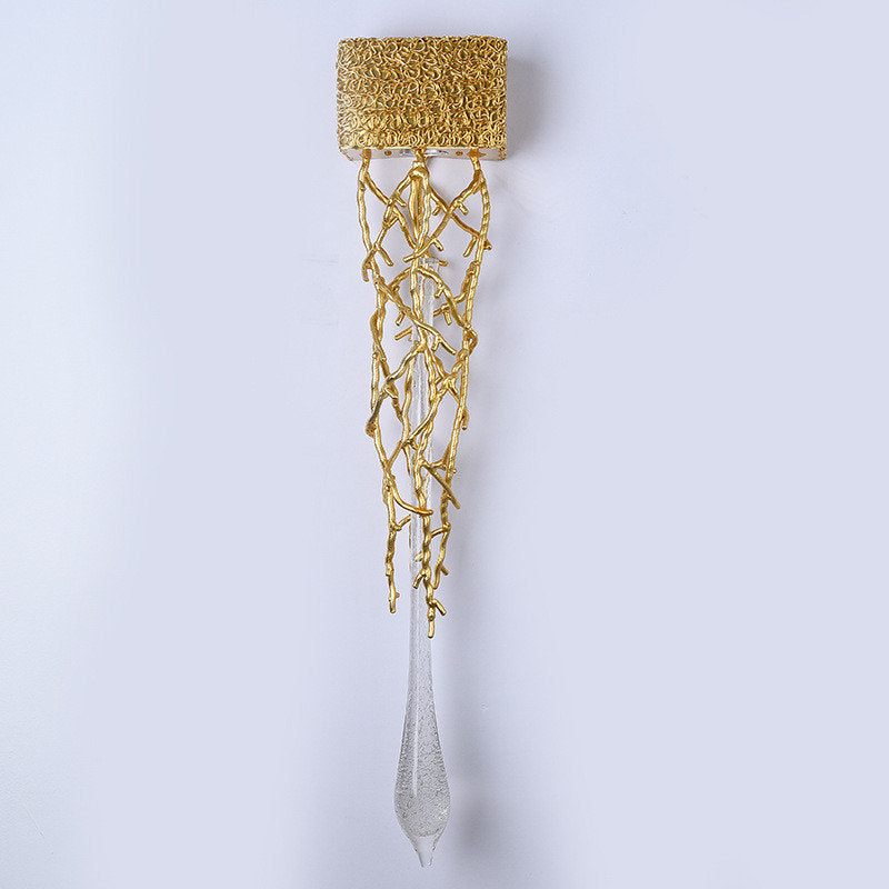 Jumilla | Creative LED Crystal Copper Wall Lamp, Copper, Cool LightBy Miron Demid LLC