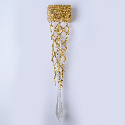 Jumilla | Creative LED Crystal Copper Wall Lamp, Copper, Cool LightBy Miron Demid LLC