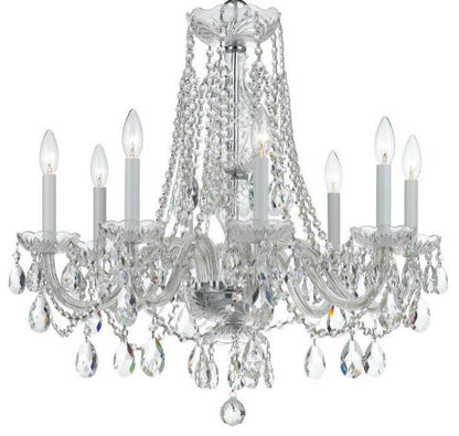 Crystal 8-Light Chandelier in Classic Style, 26"Wx26"HBy Crystorama Lighting