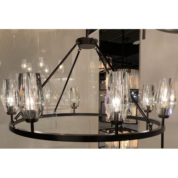 Ana 8 Light Large Chandelier in Modern-Glam Style, 36"Wx24.75"HBy Hinkley