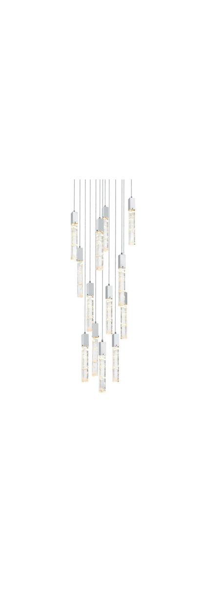 Home Living 30" Chandelier, ChromeBy Home Living