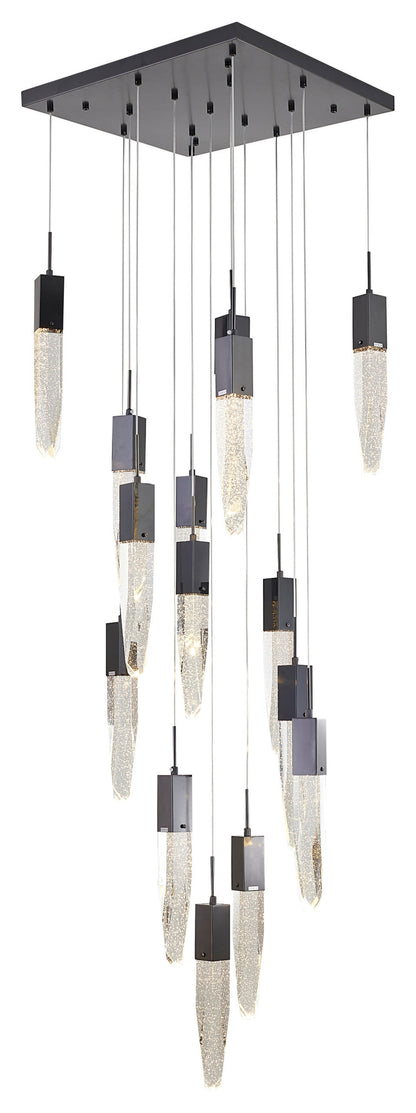 Bethel International ADS22C24BG 15 Light Chandelier, BlackBy Bethel Intl.