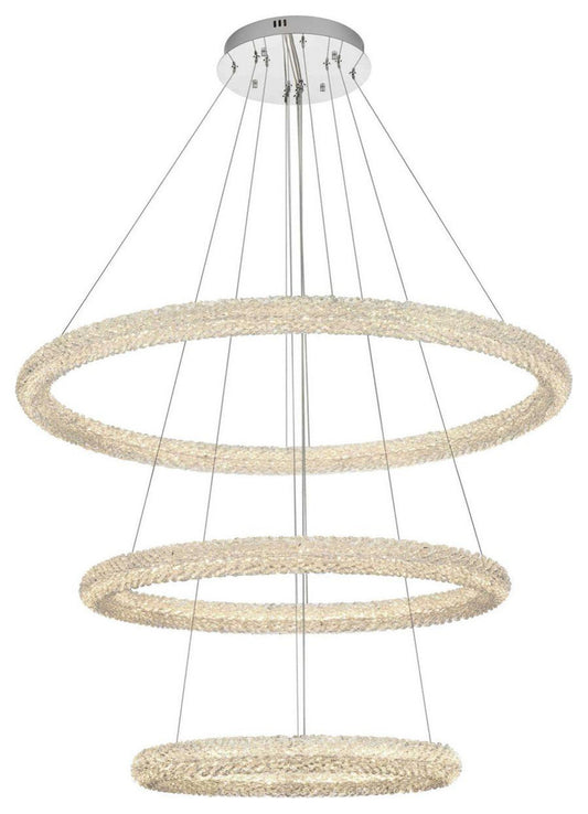 Bowen 3 Light Chandelier, ChromeBy Elegant Furniture & Lighting