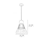 1 Bulb Industrial Pendant Lamp Metal Mini Geometrical Kitchen Pendant Lighting