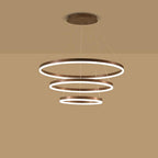 3 Circle Graduated Bedroom Pendant Lights Remote Control Pendant Lighting