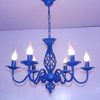 6 Lights Candles-shaped LED Modern Chandeliers Pendant Light Hanging Lamp