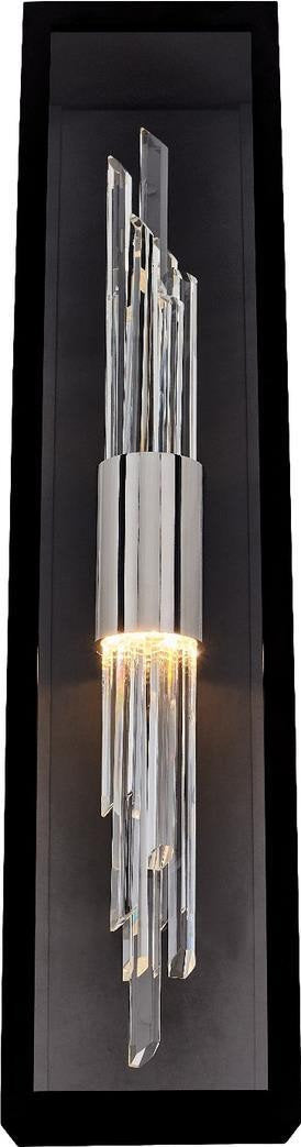Wall Sconce Kalco Lucca Esterno Casual Luxury 90CRI Bulb Clear ChromeBy KALCO LIGHTING