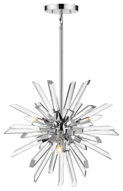 Z-Lite 4003-6 Burst 6 Light 25"W Crystal Sputnik Chandelier - ChromeBy Z-LIte