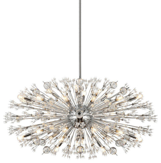 Elegant Lighting 2500D48 Vera 38 Light 48"W Oval Crystal Sputnik - ChromeBy Elegant Furniture & Lighting