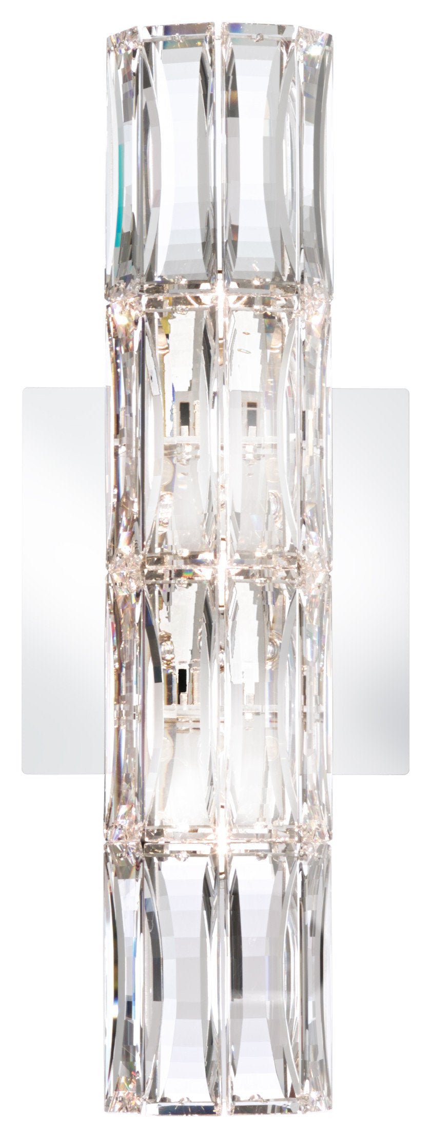 Schonbek A9950Nr700224 3 Light Crystal Sconce, Stainless SteelBy Schonbek