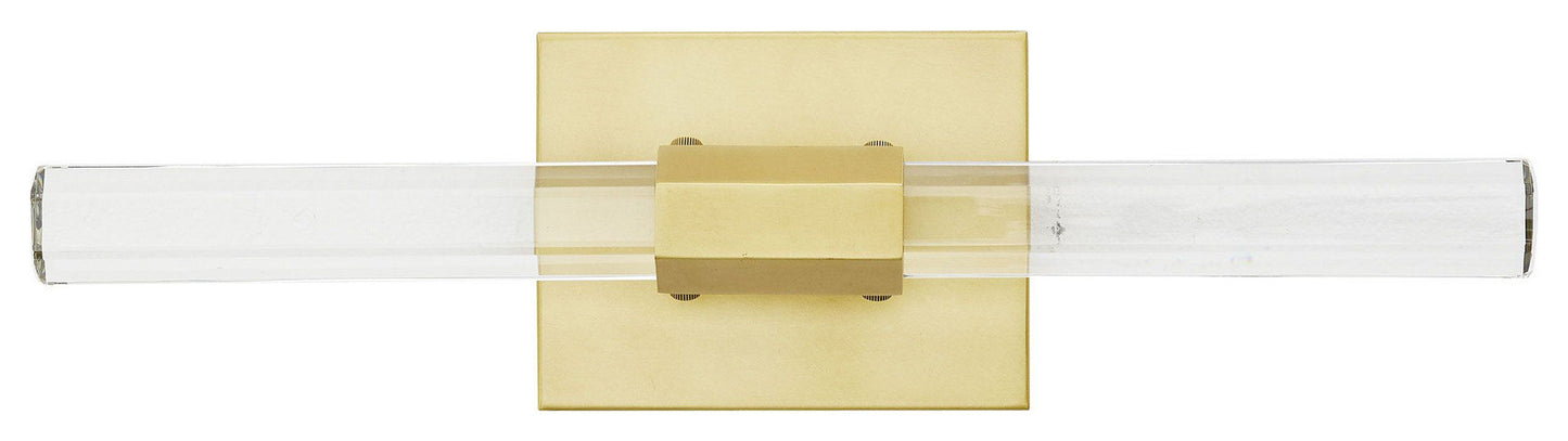 Frazier Wall Sconce, 2-Light, LED, Antique Brass, Clear Crystal, 18"HBy Arteriors