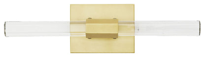 Frazier Wall Sconce, 2-Light, LED, Antique Brass, Clear Crystal, 18"HBy Arteriors