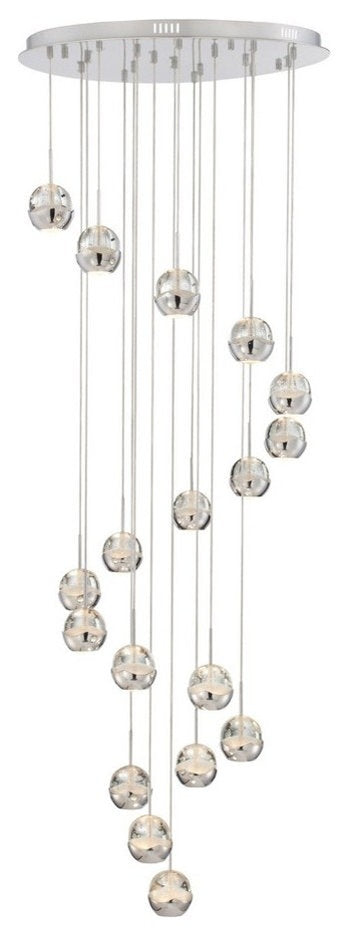 Lite Source LS-18198 Draplin - Eighteen Light ChandelierBy Lite Source Inc.